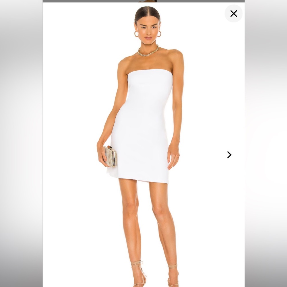Susana Monaco Strapless Tube Mini Dress White